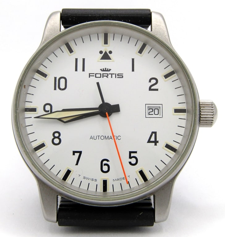 GENTS Stainless Fortis Flieger 595.10.46 (1 of 5)