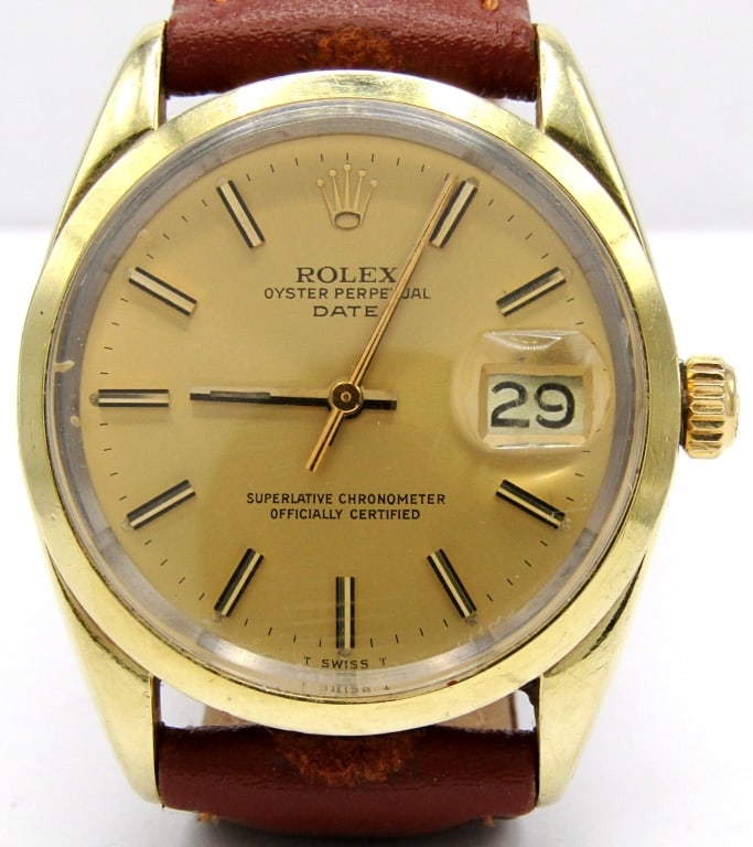 Rolex Date 34mm Gold Capped Case (1 of 6)