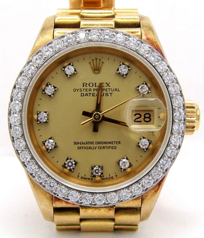 Ladies Rolex Datejust - 18KT (1 of 7)