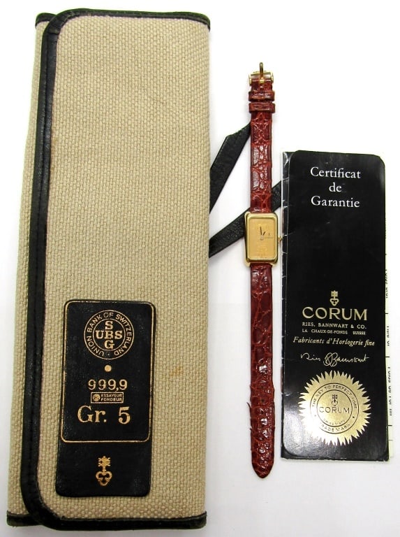 Ladies Corum 5 Gram Ingot Watch (1 of 6)