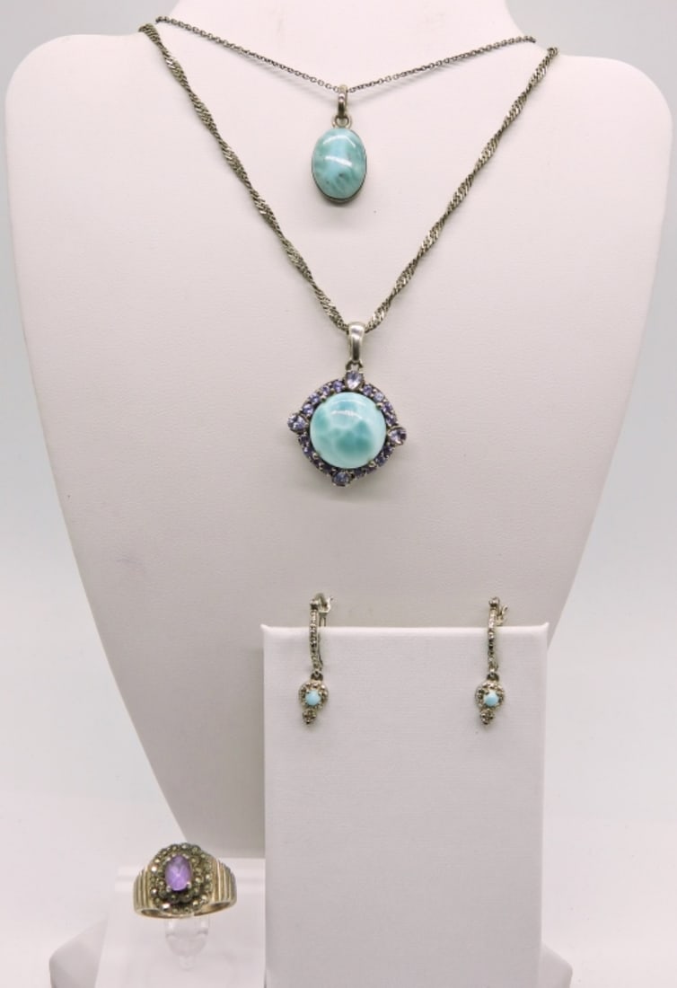 Larimar- 4 Pieces 925 (1 of 3)