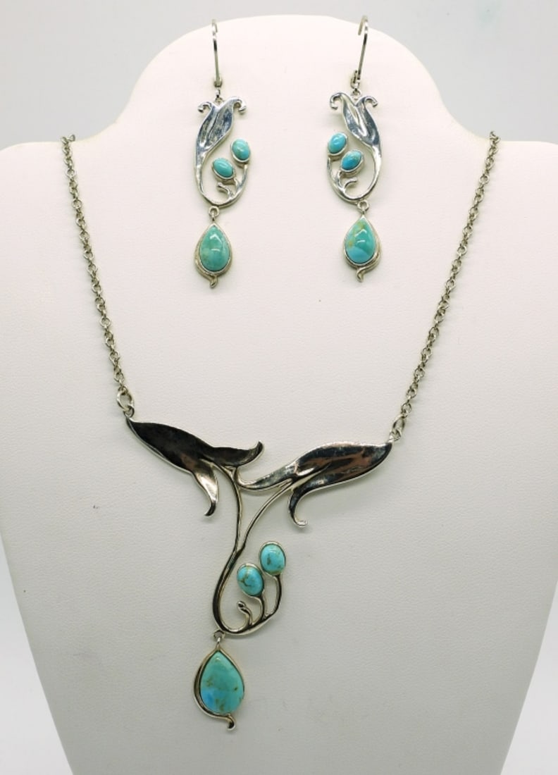 Ornate Larimar Set 925 (1 of 3)