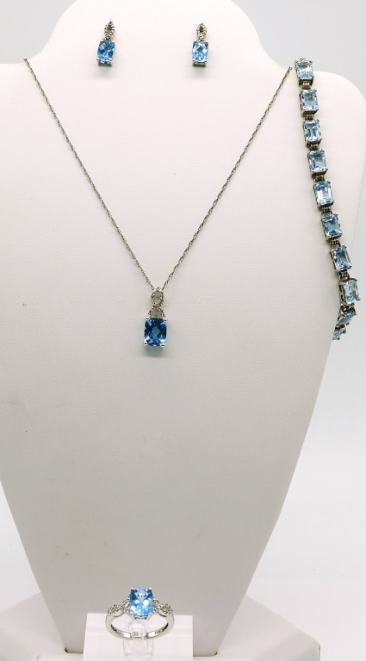 (4) Sterling Blue Topaz Set (1 of 2)