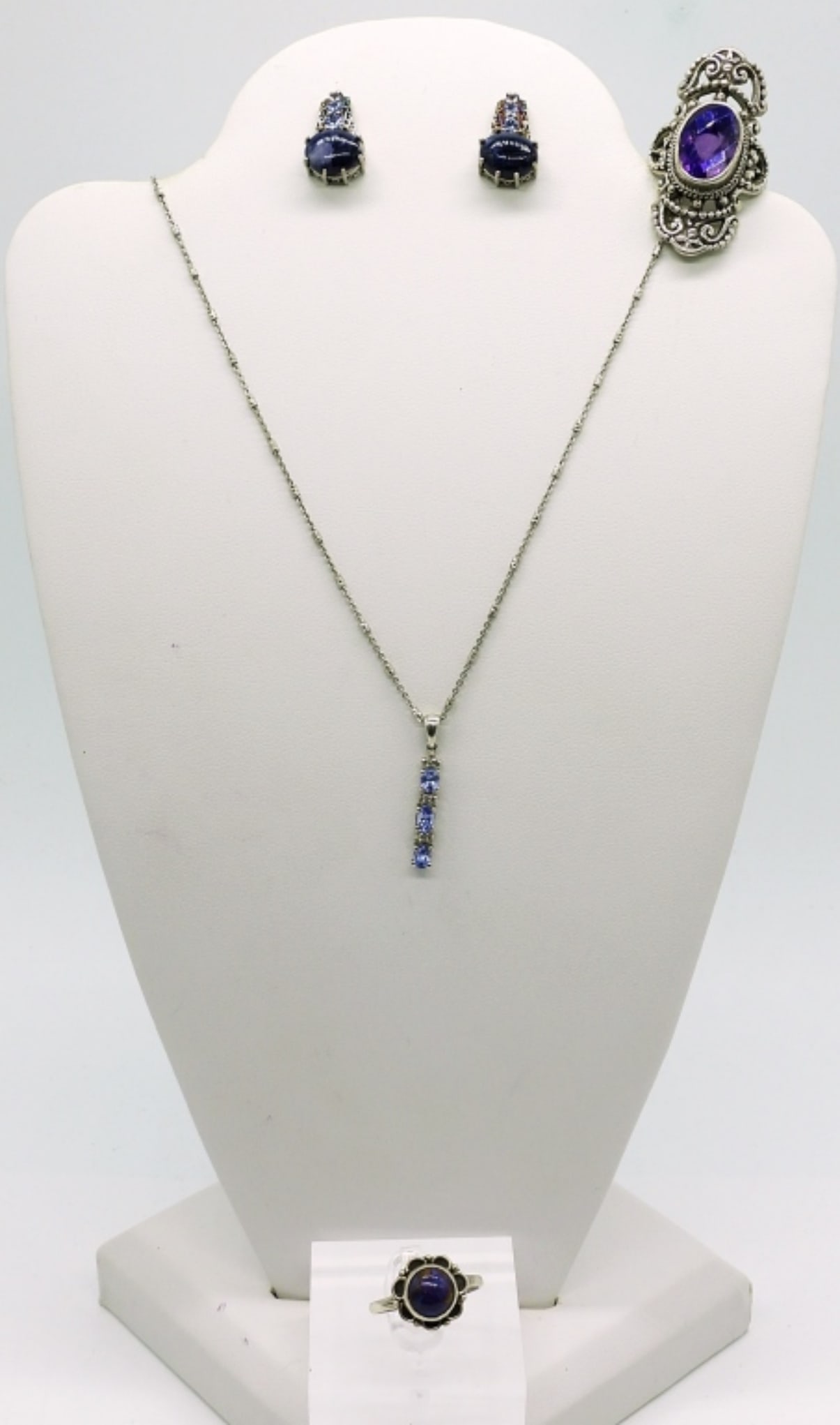 (4) Sterling and Amethyst Set (1 of 3)