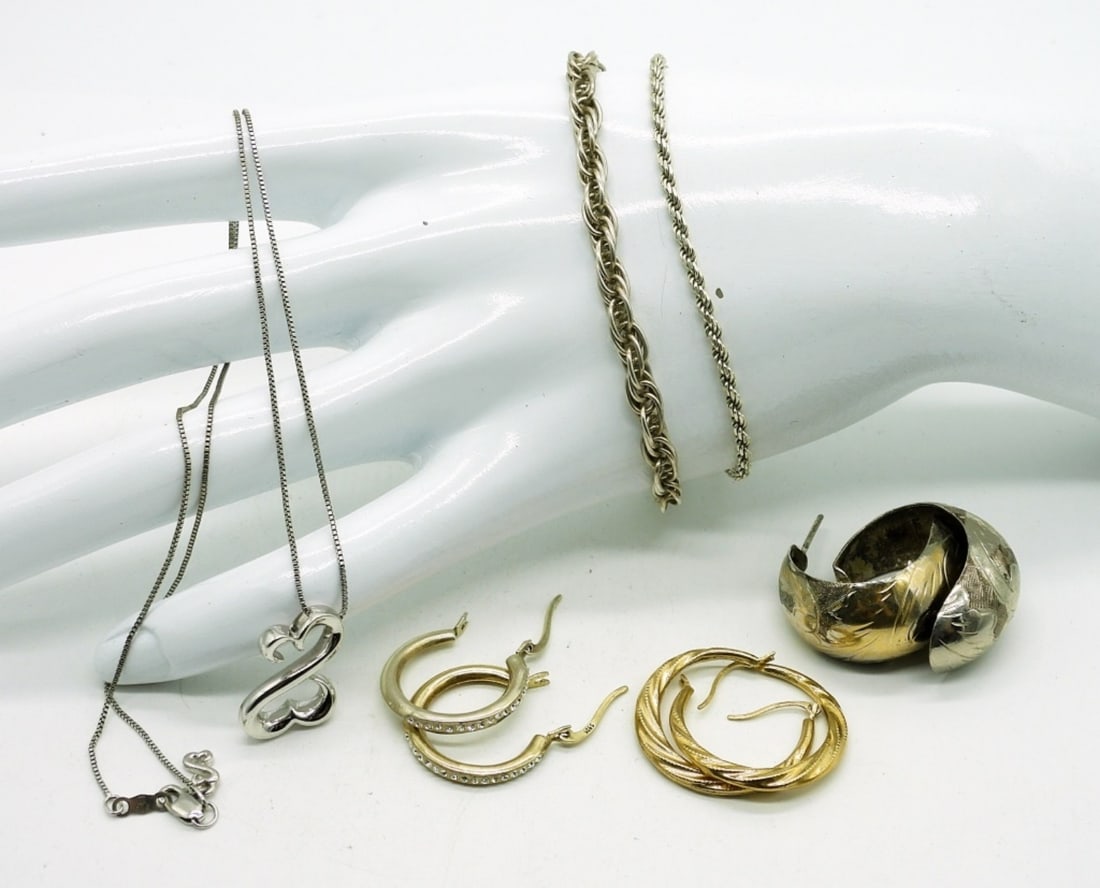 Open Heart Necklace & More 925 (1 of 2)