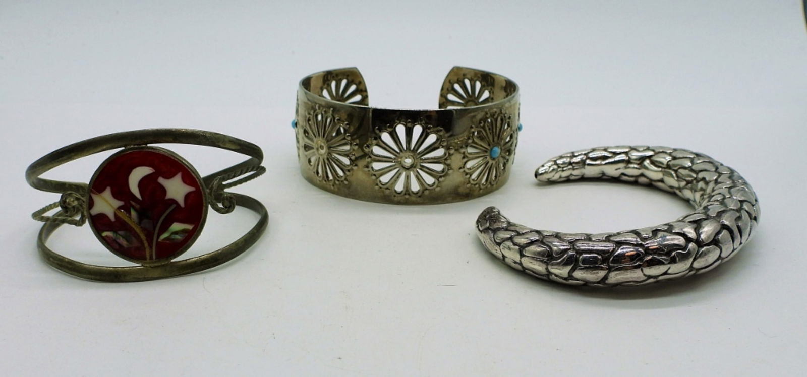 (3) Sterling Cuff Bracelets (1 of 3)