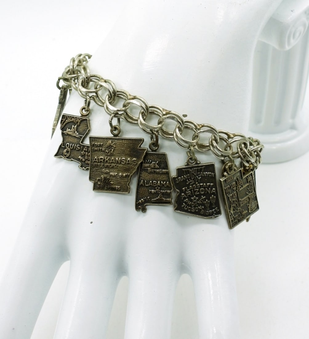 Sterling Charm Bracelet, States (1 of 3)