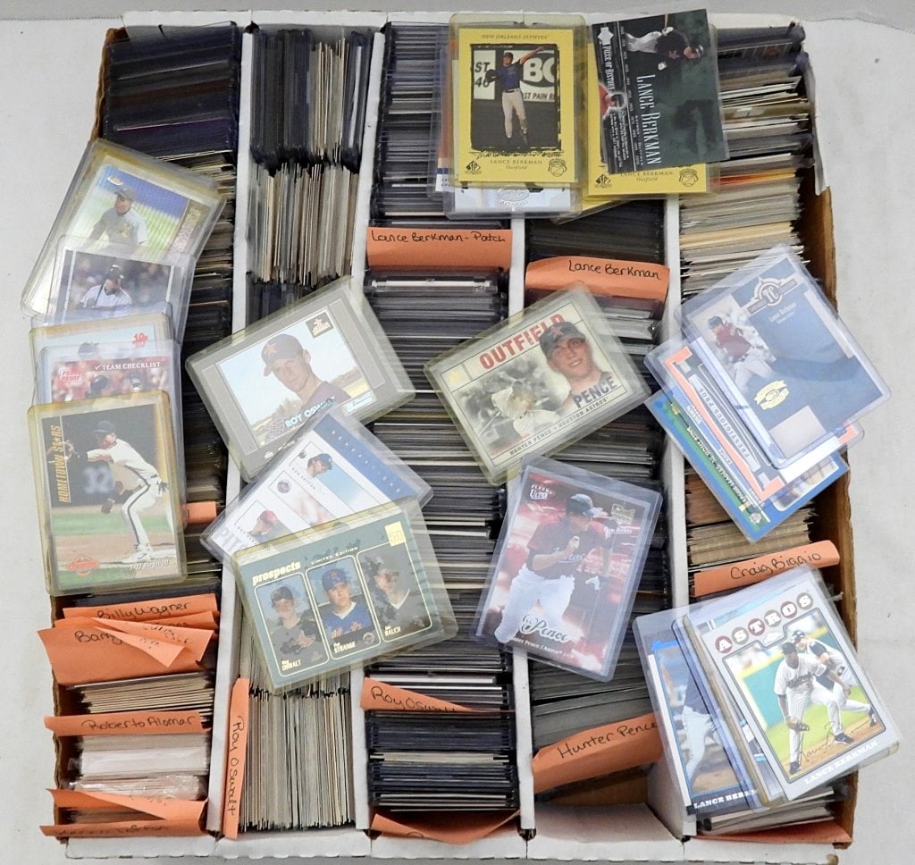 5 ROWS of BASEBALL CARDS - HUGE LOT! (1 of 2)