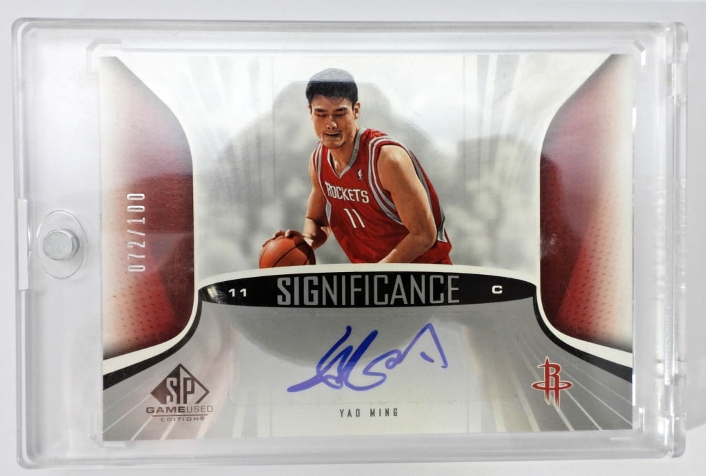 YAO MING AUTOGRAPH  SIGNIFICANCE CARD (1 of 2)