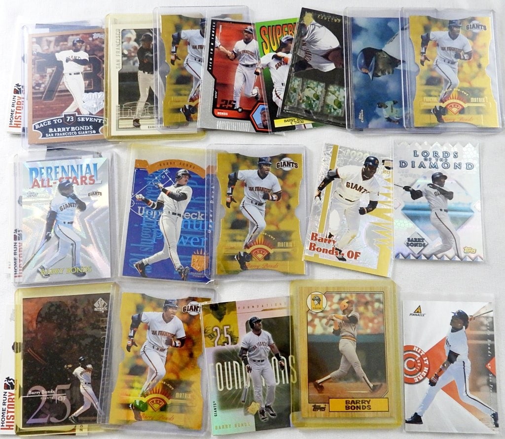 (28) BARRY BONDS PREMIUM BALL CARDS (1 of 2)