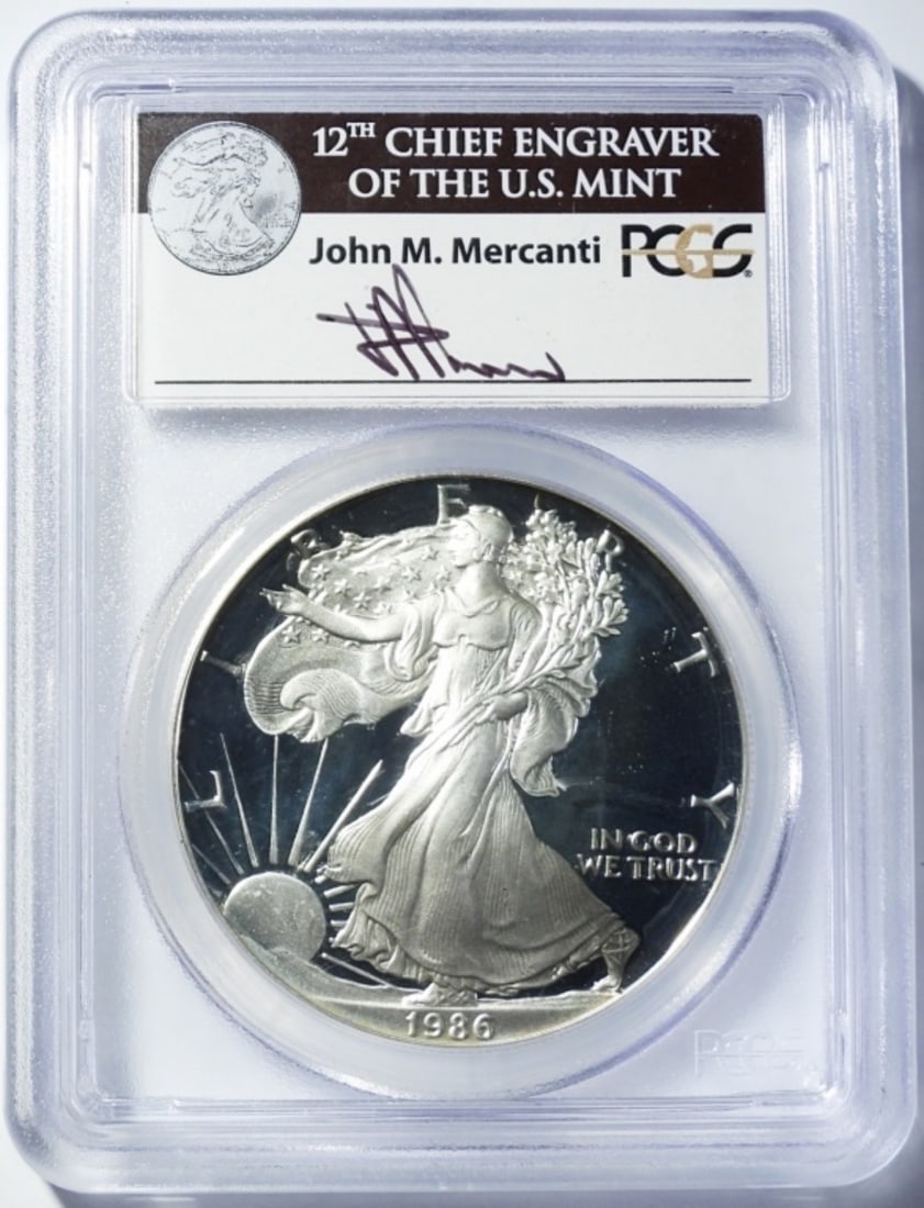 1986-S SILVER EAGLE PCGS PR-69 DCAM (1 of 4)