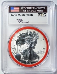 2012-S REV PROOF SILVER EAGLE PCGS PR-70