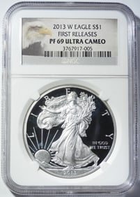 2013-W SILVER EAGLE NGC PF-69 UC