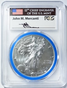 2018-W BURNISHED SILVER EAGLE PCGS SP-70