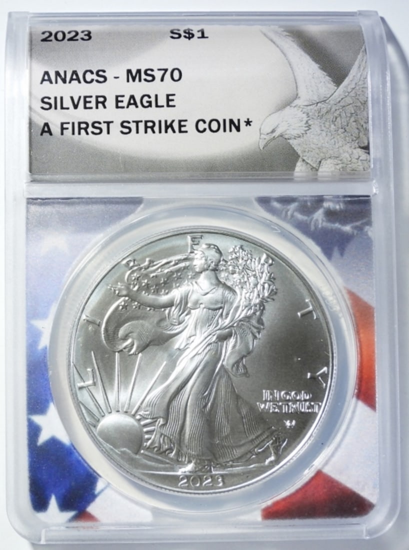 2023 AMERICAN SILVER EAGLE ANACS MS-70 (1 of 4)