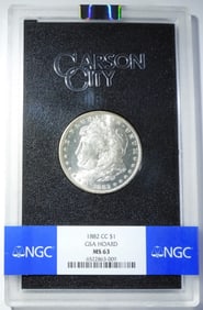 1882-CC GSA MORGAN DOLLAR NGC MS-63