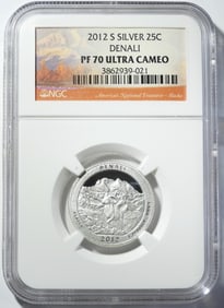 2012-S SILVER ATB QUARTER NGC PF-70 UC
