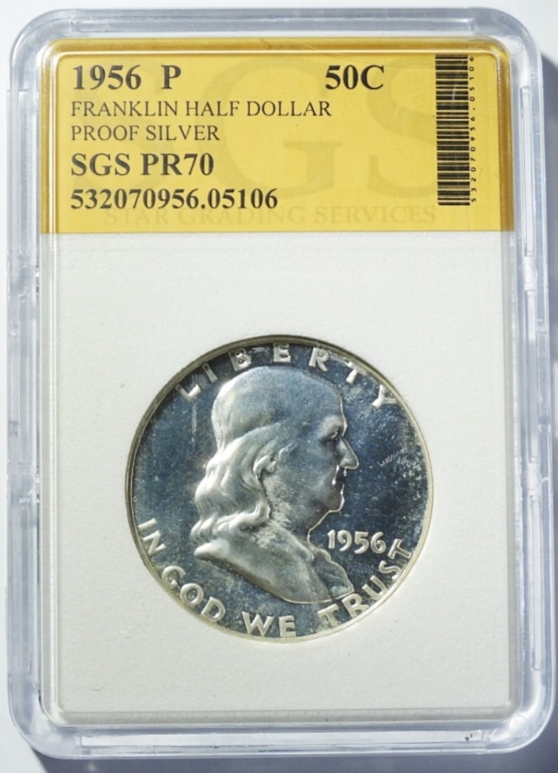 1956 FRANKLIN HALF DOLLAR SGS PROOF (1 of 4)