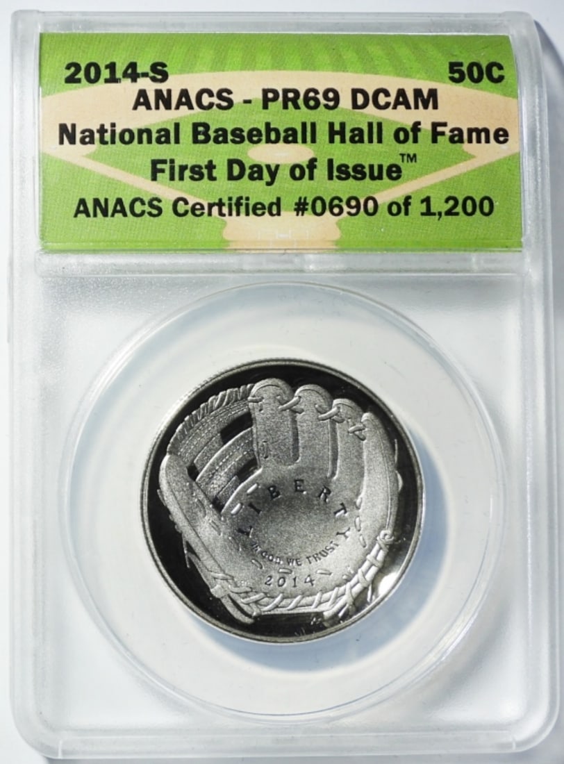 2014-S BASEBALL HOF 50C ANACS PR-69 DCAM (1 of 5)