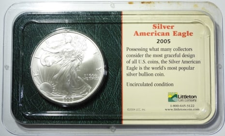 2005 SILVER EAGLE BU IN LITTLETON PACK