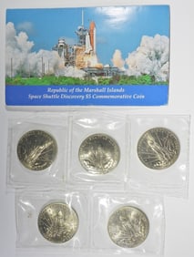 (6) 1988 MARSHALL ISLANDS $5 COMMEMS