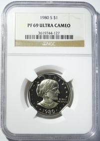 1980-S SBA DOLLAR NGC PF-69 UC