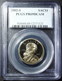 2002-S SACAGAWEA DOLLAR PCGS PR-69 DCAM