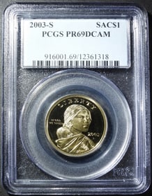 2003-S SACAGAWEA DOLLAR PCGS PR-69 DCAM