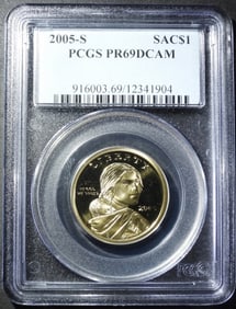 2005-S SACAGAWEA DOLLAR PCGS PR-69 DCAM