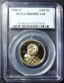 2006-S SACAGAWEA DOLLAR PCGS PR-69 DCAM