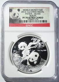 2013 1oz CHINA MEDAL NGC PF-70 UC