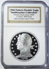1906 PATTERN DOUBLE EAGLE NGC UC GEM PF