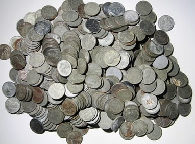 500 STEEL WHEAT CENTS - 1943 P/D/S MIX