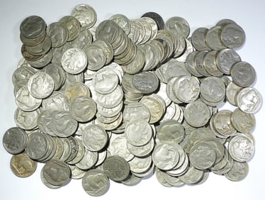 200 BUFFALO NICKELS - FULL DATE
