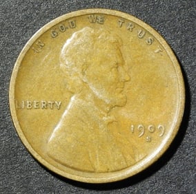 1909-S WHEAT CENT VG