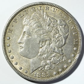 1883 MORGAN DOLLAR AU