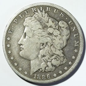 1886-O MORGAN DOLLAR F