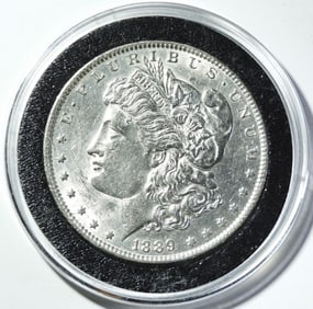1889 MORGAN DOLLAR AU