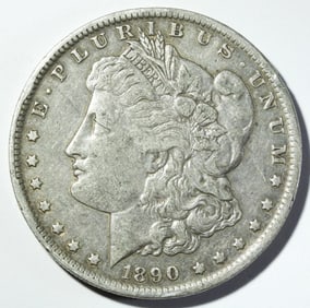 1890-O MORGAN DOLLAR XF