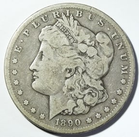 1890-CC MORGAN DOLLAR CIRC