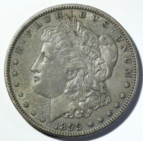 1899-O MORGAN DOLLAR AU