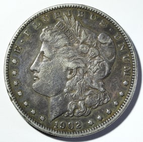 1902 MORGAN DOLLAR XF