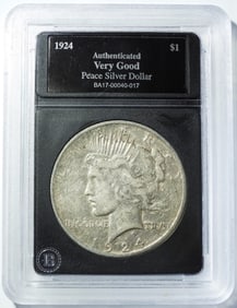 1924 PEACE DOLLAR VG