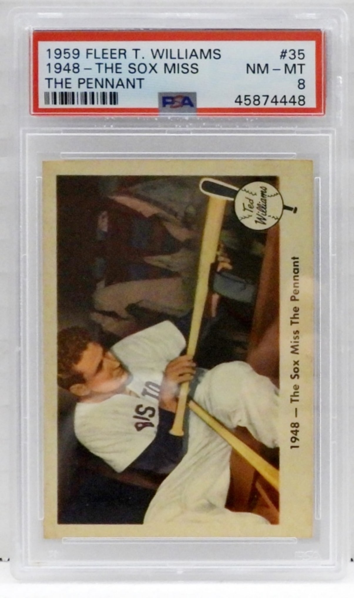 1959 FLEER #35 TED WILLIAMS PSA 8 (1 of 2)