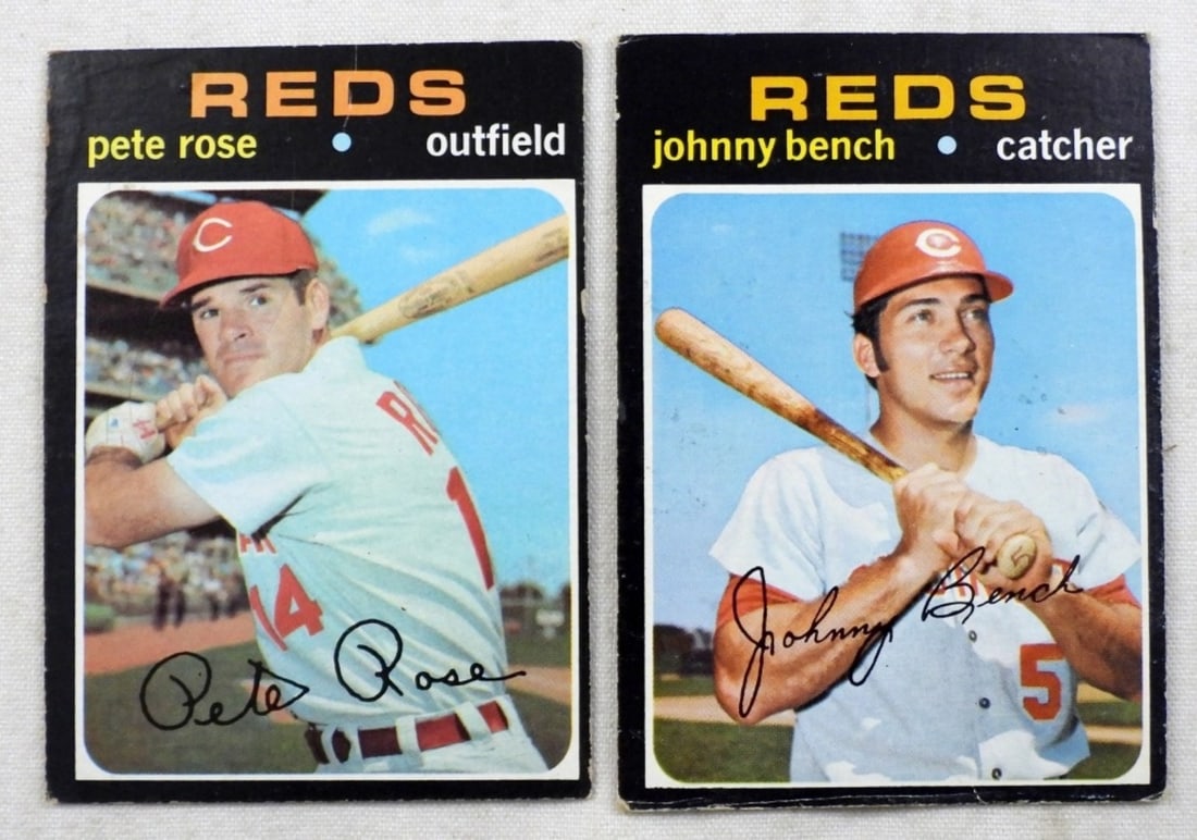 1971 TOPPS #100 ROSE & #250 BENCH (1 of 2)
