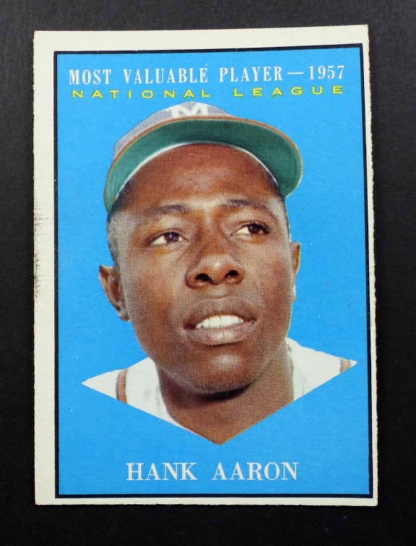 1961 TOPPS #484 HANK AARON MVP (1 of 2)