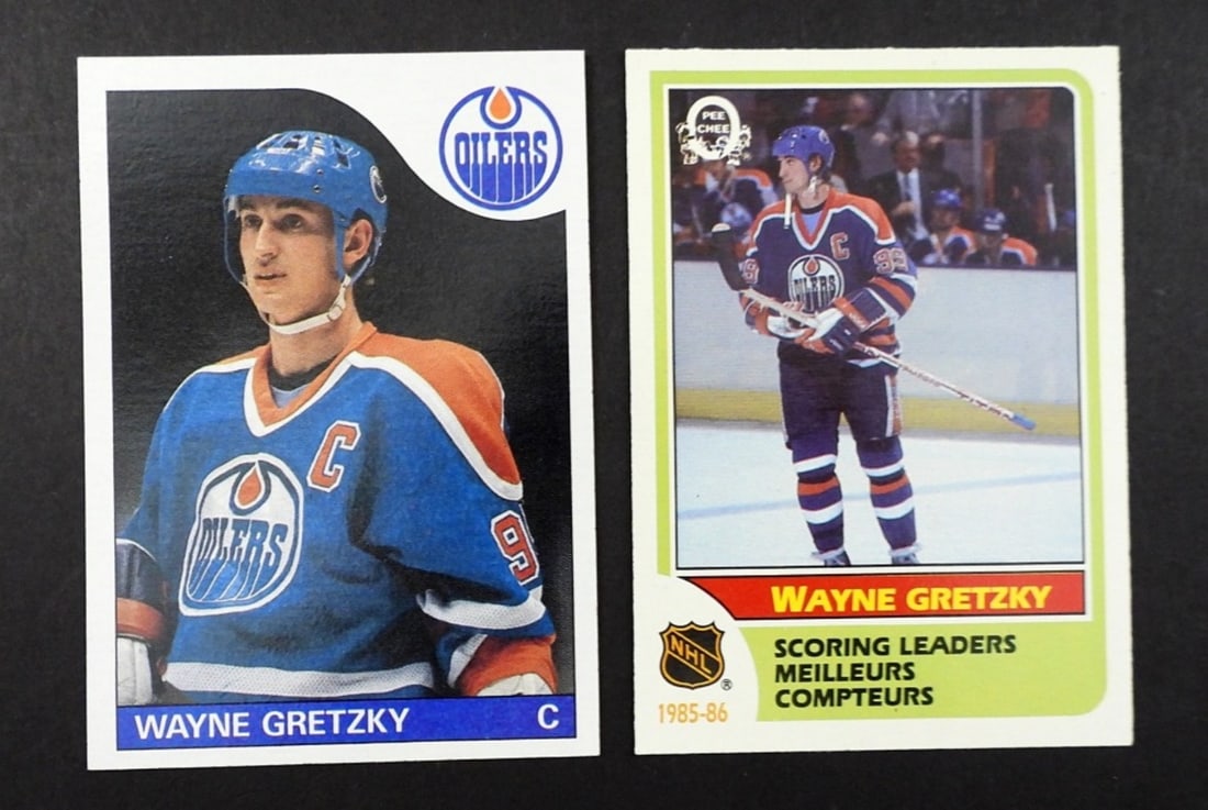 1985-86 Topps #120 Wayne Gretzky EM/NM: PLUS 1986-87 opc #260 WAYNE GRETZKY NM
