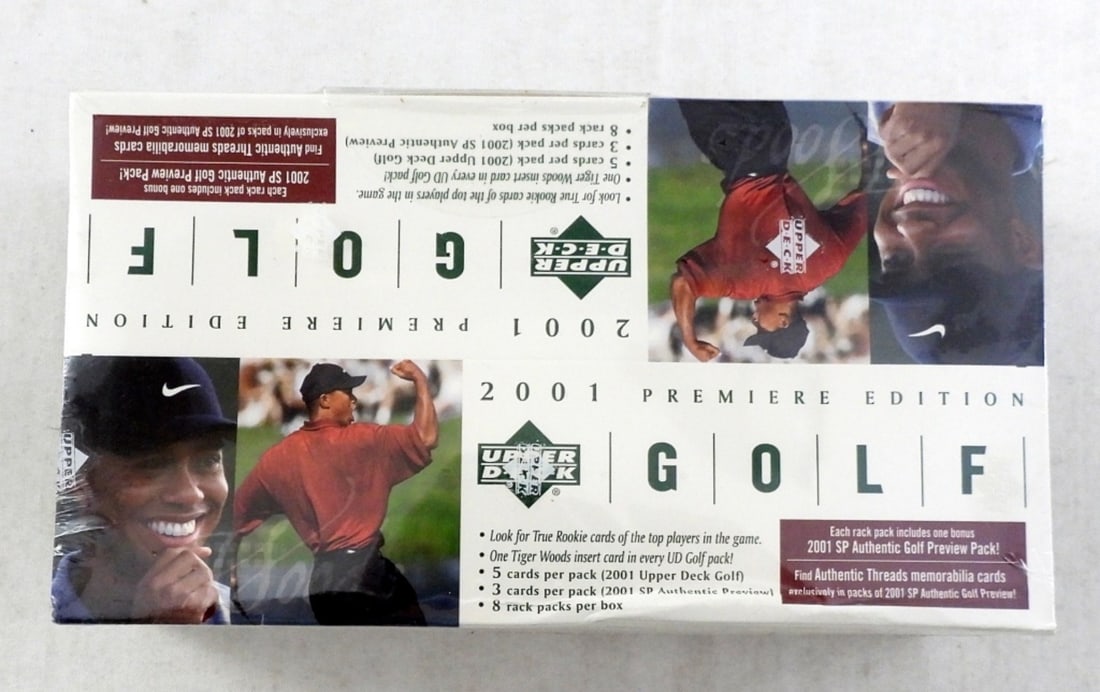 2001 UPPER DECK GOLF RACK BOX (1 of 3)