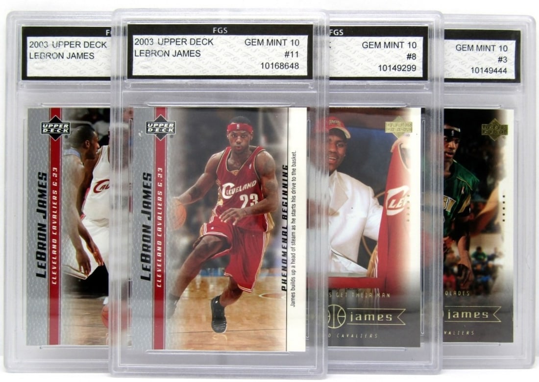 (4) FGS 2003 Lebron James Gem Mint 10 Cards (1 of 5)