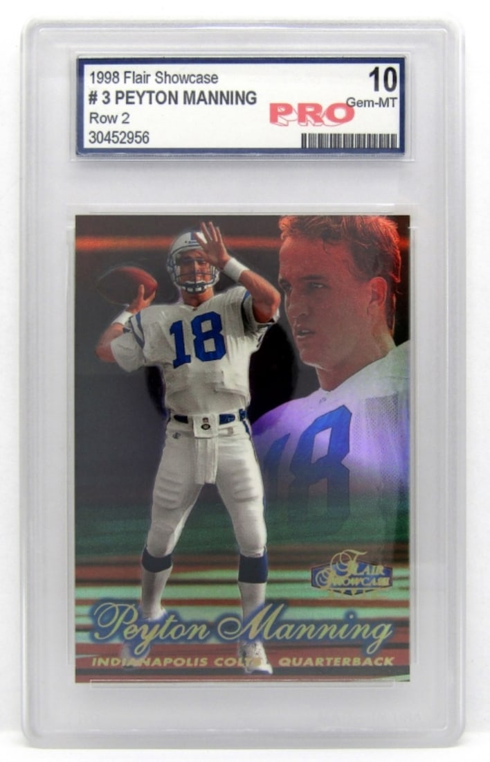 1998 Flair Showcase Row 2 Peyton Manning PRO (1 of 2)